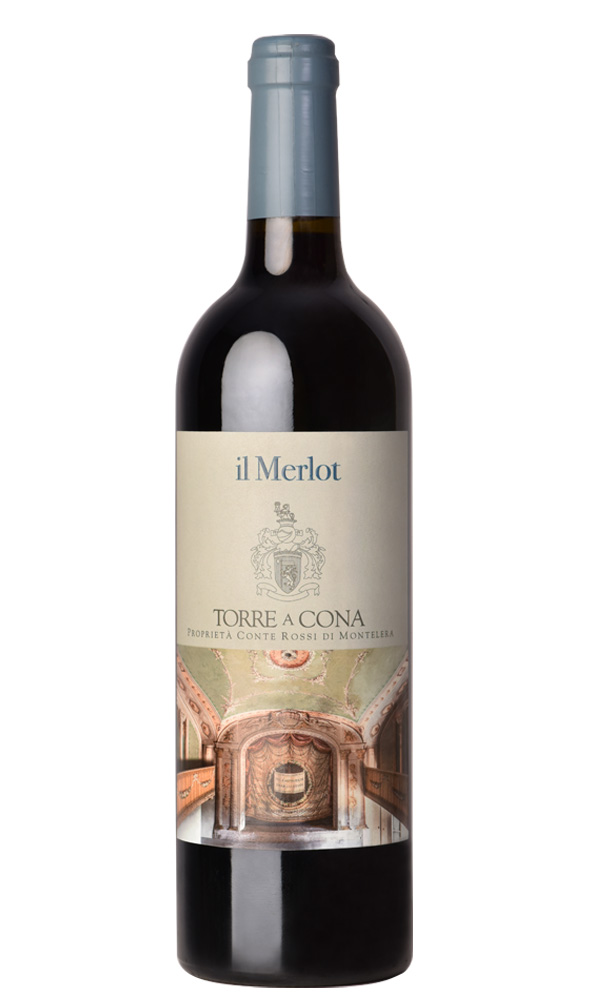 červené toskánske víno Torre a Cona Il Merlot IGT